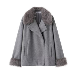 Belted Wool Cape Coat